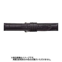 CIT-A 20mm-18mm IT型押ワニ ブラック [時計バンド]