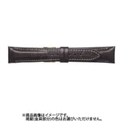 CFM-BK 20mm-16mm FM型押ワニ ダークブラウン/カーキステッチ [時計バンド]