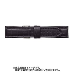 CKM-A 24mm-22mm KM型押ワニ ブラック [時計バンド]