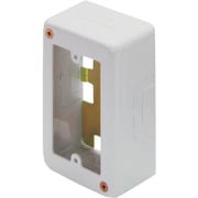 AB3112 [マサル メタルモール付属品 1個用スイッチボックス 浅型 ホワイト]