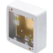 AB3122 [マサル メタルモール付属品 2個用スイッチボックス 浅型 ホワイト]