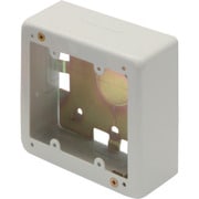 AB4123 [マサル メタルモール付属品 2個用スイッチボックス 深型 ミルキーホワイト]