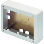 AB5132 [マサル メタルモール付属品 3個用スイッチボックス 浅型 ホワイト]