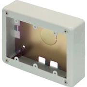 AB5133 [マサル メタルモール付属品 3個用スイッチボックス 浅型 ミルキーホワイト]
