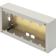 AB6153 [マサル メタルモール付属品 5個用スイッチボックス 深型 ミルキーホワイト]