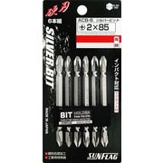 ACB6285 [サンフラッグ 両頭シルバービット6本組#2X85mm]
