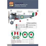 COPD32001 ニューポール 17用デカール イタリア軍国籍マーク＆機体番号 [1/32スケール エアクラフト用デカール]
