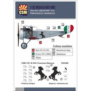 COPD32002 ニューポール 17用デカール フランチェスコ・バラッカ伯爵乗機マーク [1/32スケール エアクラフト用デカール]
