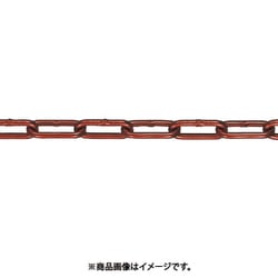 AL-8-15C-R [水本 アルミカラーチェーン レッド AL-8R 15m 1本]