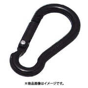 ALB-6BK [水本 アルミスナップフック アルマイト付 ブラック 線径6mm長さ62mm 1個]