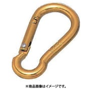 ALB-6G [水本 アルミスナップフック アルマイト付 ゴールド 線径6mm長さ62mm 1個]