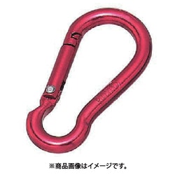水本 アルミスナップフック アルマイト付 レッド 線径6mm長さ62mm 1個 ALB-6R