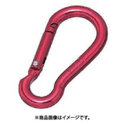 ALB-6R [水本 アルミスナップフック アルマイト付 レッド 線径6mm長さ62mm 1個]
