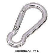 ALB-6S [水本 アルミスナップフック アルマイト付 シルバー 線径6mm長さ62mm 1個]