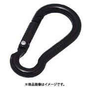 水本 アルミスナップフック アルマイト付 ブラック 線径8mm長さ78mm 1個 ALB-8BK