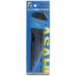 ALS0770 [ASH ロング六角棒レンチセット7本組]