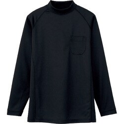AS658-13-3L [コーコス 長袖ローネックAS-658 13 ブラック3L]