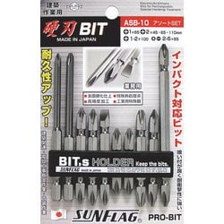 ASB10 [サンフラッグ 業務用両頭ビット10本組]