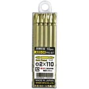 ASG04 [サンフラッグ ゴールド両頭ビット10本組#2X110mm]