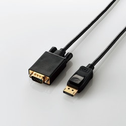 変換ケーブル/DisplayPort-VGA/2.0m/ブラック/黒 CAC-DPVGA20BK