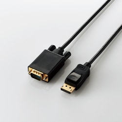変換ケーブル/DisplayPort-VGA/1.0m/ブラック/黒 CAC-DPVGA10BK