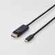 CAC-CDP10BK [変換ケーブル/Type-C/ タイプC/DisplayPort/1.0m/ブラック/黒]