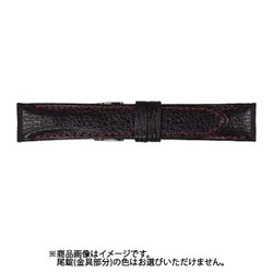 ZS-AR 22mm-20mm シャーク ブラック/レッドステッチ [時計バンド]