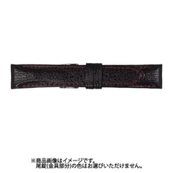 ZS-AR 24mm-22mm シャーク ブラック/レッドステッチ [時計バンド]
