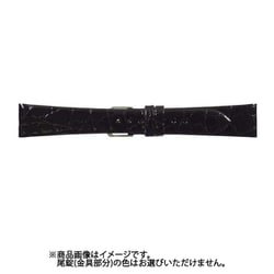WD-A 18mm-14mm 腹ワニD ブラック [時計バンド]