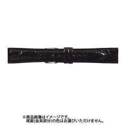 WDM-A 20mm-16mm 腹ワニDM ブラック [時計バンド]