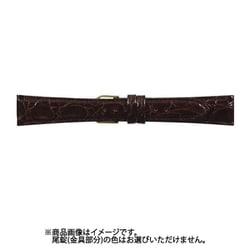 WS-B 17mm-14mm 腹ワニS ダークブラウン [時計バンド]