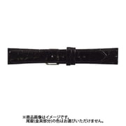 WC-A 18mm-16mm 腹ワニC ブラック [時計バンド]