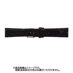 WC-A 19mm-16mm 腹ワニC ブラック [時計バンド]