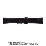 WC-A 19mm-16mm 腹ワニC ブラック [時計バンド]