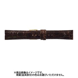 WC-B 19mm-16mm 腹ワニC ダークブラウン [時計バンド]