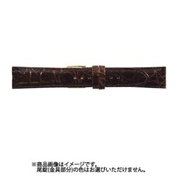 WC-B 20mm-16mm 腹ワニC ダークブラウン [時計バンド]