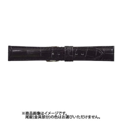 WRM-A 19mm-16mm クロコマット ブラック [時計バンド]
