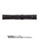 WRM-AW 20mm-16mm クロコマット ブラック/オフホワイトステッチ [時計バンド]