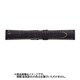 WRM-AW 22mm-18mm クロコマット ブラック/オフホワイトステッチ [時計バンド]