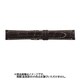 WRM-BW 18mm-16mm クロコマット ダークブラウン/オフホワイトステッチ [時計バンド]