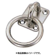 水本 ステンレス 丸カンプレート 34mm×40mm 丸カン内径40mm （849-0710） 1個 B-043