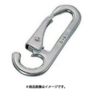 B-105 [水本 ステンレス スナップフックD型 オープンタイプ 長さ76mm （849-0744） 1個]