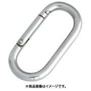 B-1256 [水本 ステンレス プチカラビナ スタンダード型 線径4mm 長さ38mm （849-0767） 1個]