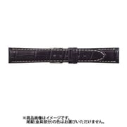 WRM-NW 19mm-16mm クロコマット ネイビー/オフホワイトステッチ [時計バンド]