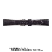 WRM-NW 22mm-18mm クロコマット ネイビー/オフホワイトステッチ [時計バンド]
