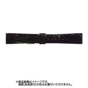 LW-A 16mm-14mm 腹ワニ寸長 ブラック [時計バンド]