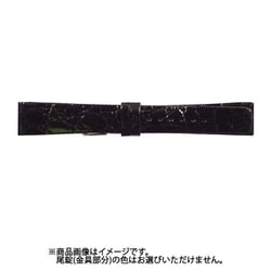 LW-A 17mm-14mm 腹ワニ寸長 ブラック [時計バンド]