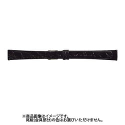 LW-A 18mm-14mm 腹ワニ寸長 ブラック [時計バンド]