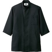 コックシャツ 五分袖 兼用 ブラック 7749 C-10 4L