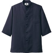 シングルコックシャツ 五分袖 兼用 ネイビー 7756 C-5 4L